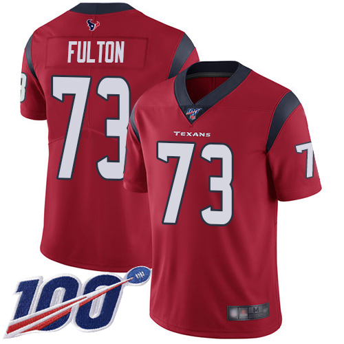 Houston Texans Limited Red Men Zach Fulton Alternate Jersey NFL Football #73 100th Season Vapor Untouchable